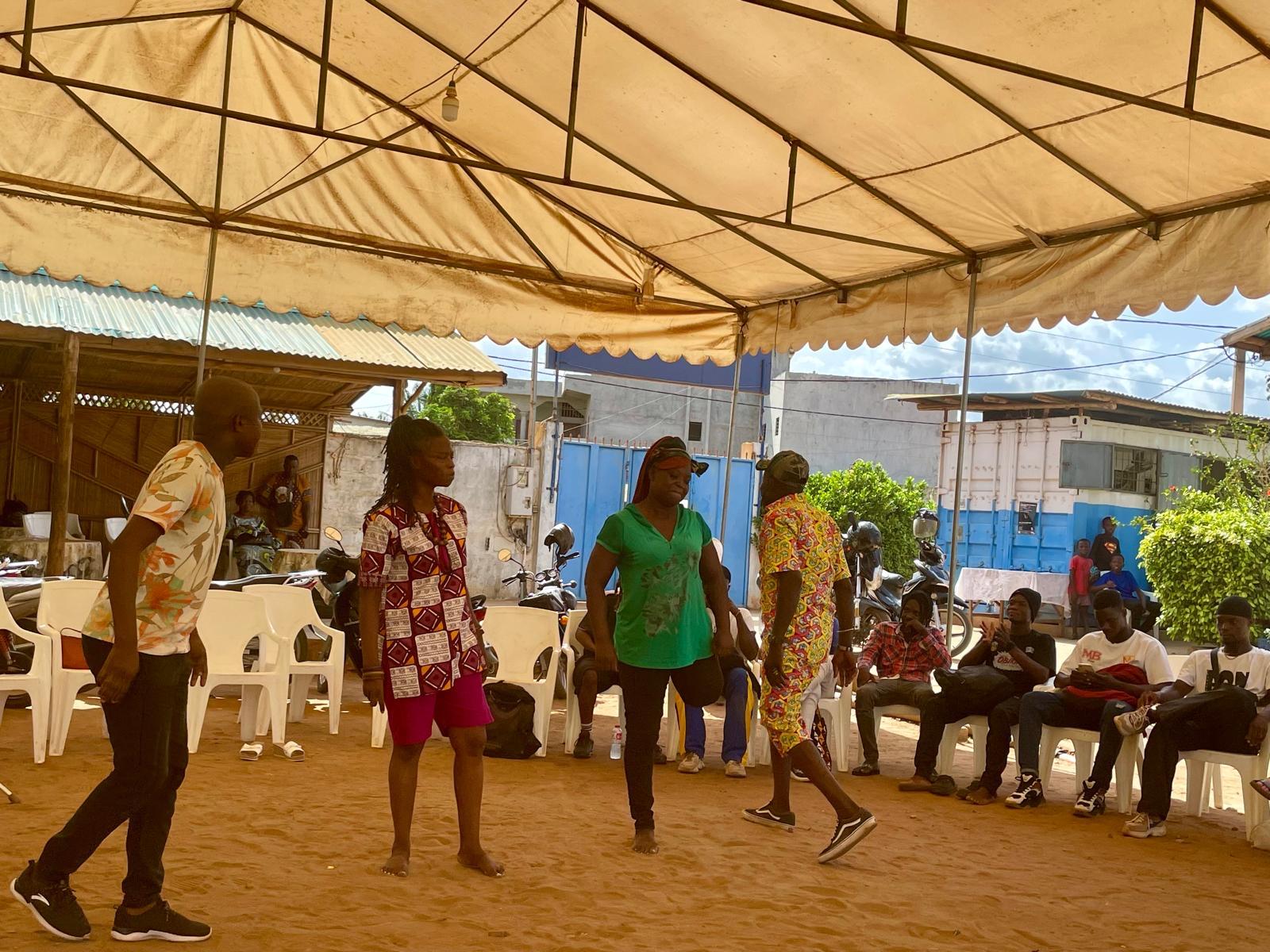 Performance à l'école de danse